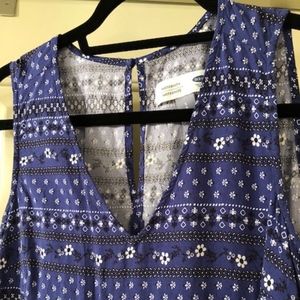 Maternity Patterned Waisted Dress